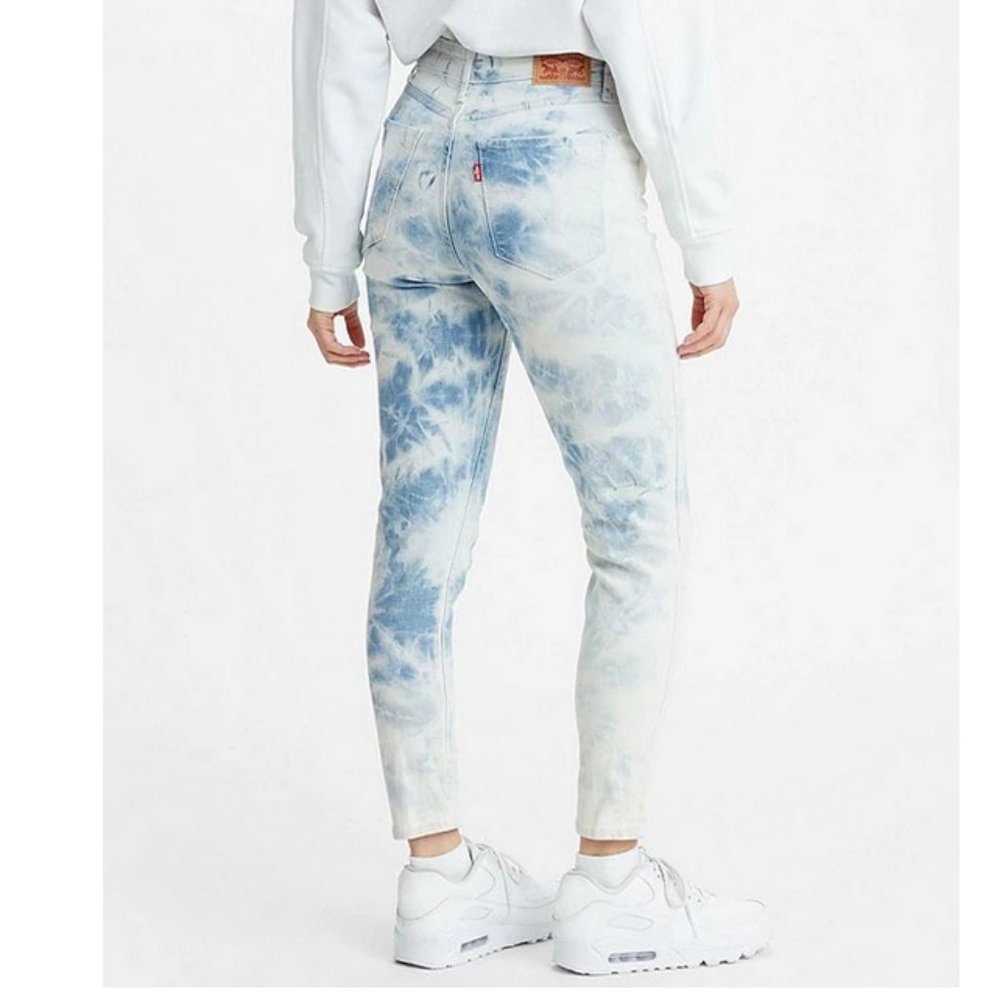 LEVI'S 721 Tie Dye Skinny Ankle Jeans
